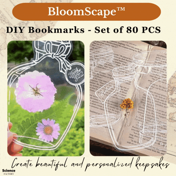 Last Day! 50% Off! Bloomscape™ Bookmarks (80-Piece Set) - Science Factory Shop