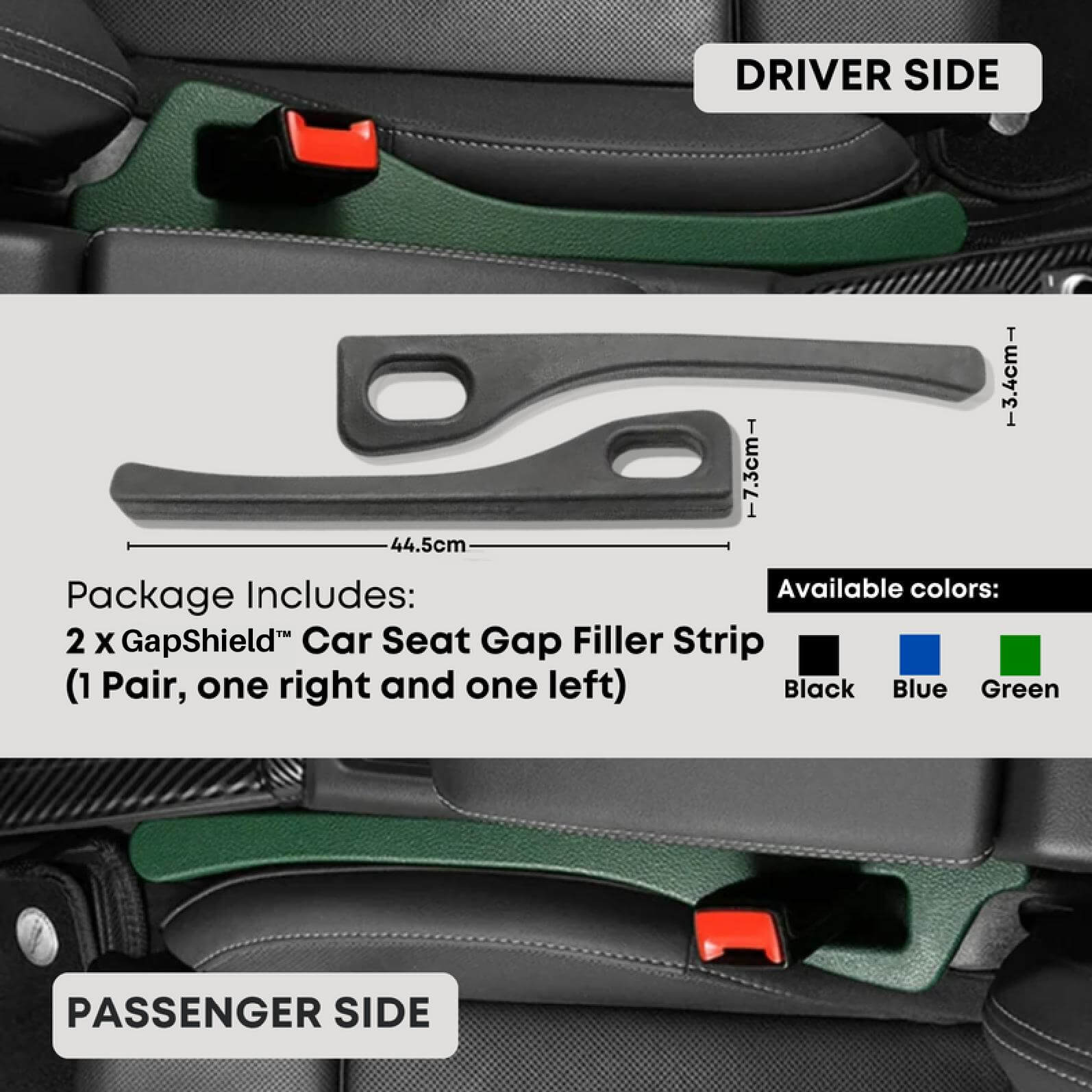 GapShield™ Seat Gap Filler | 1 Pair - Science Factory Shop