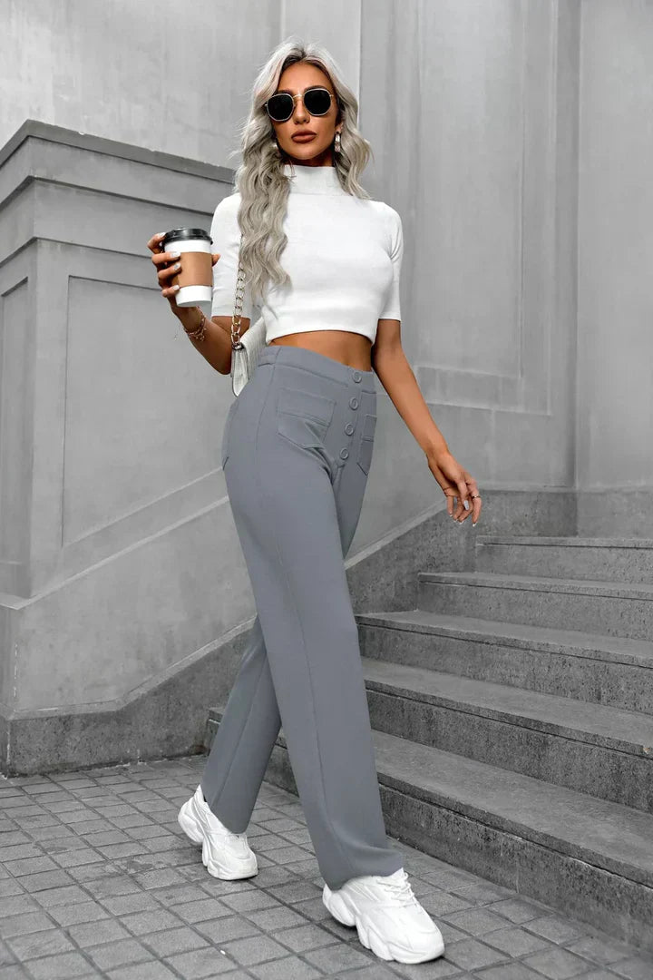 ChicFit™ | High-Waisted Stretch Casual Pants - Science Factory Shop