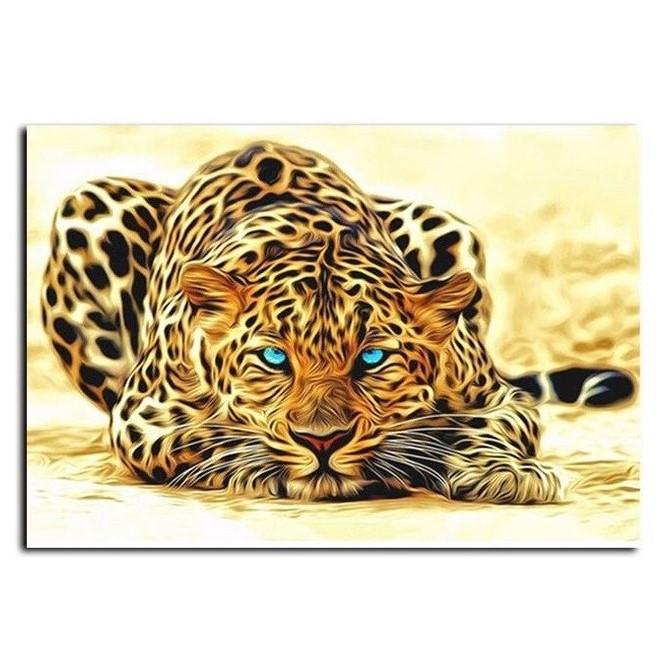 Sneaking Leopard | Number Painting - Science Factory Shop