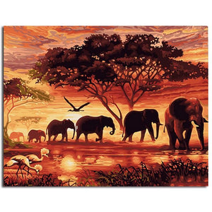 Elephant Parade | Number Painting - Science Factory Shop