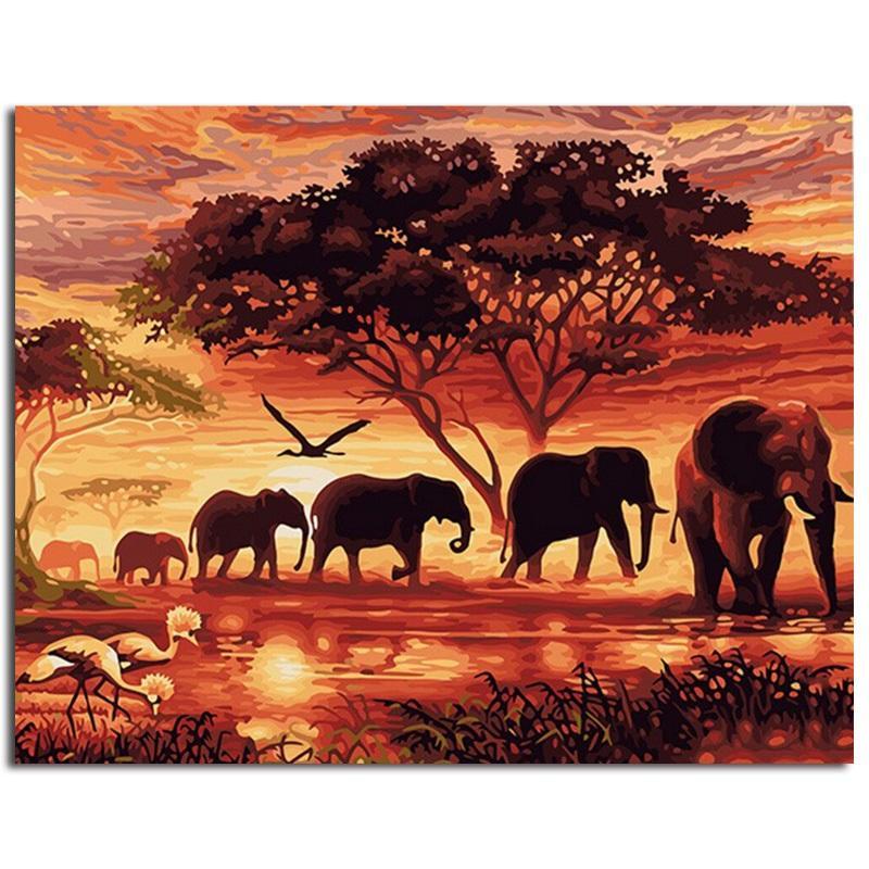 Elephant Parade | Number Painting - Science Factory Shop