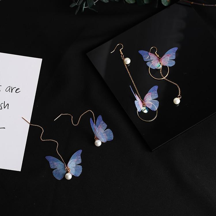 Butterfly Pearl Earrings - Science Factory Shop