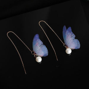 Butterfly Pearl Earrings - Science Factory Shop