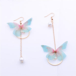Butterfly Pearl Earrings (Light) - Science Factory Shop