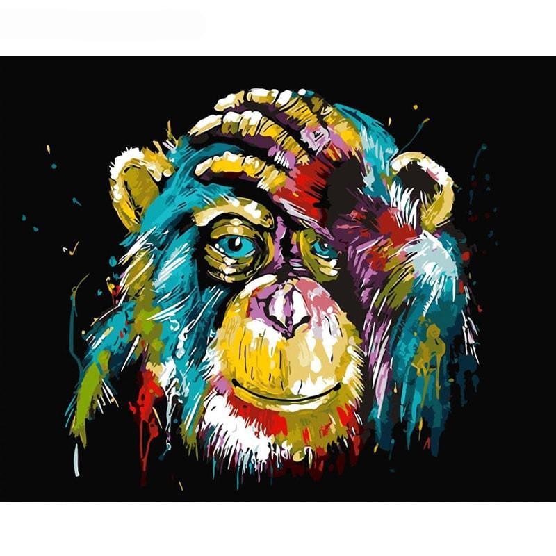 Color Splash Monkey | Number Painting - Science Factory Shop