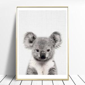 Hedgehog and Koala | Canvas Art - Science Factory Shop