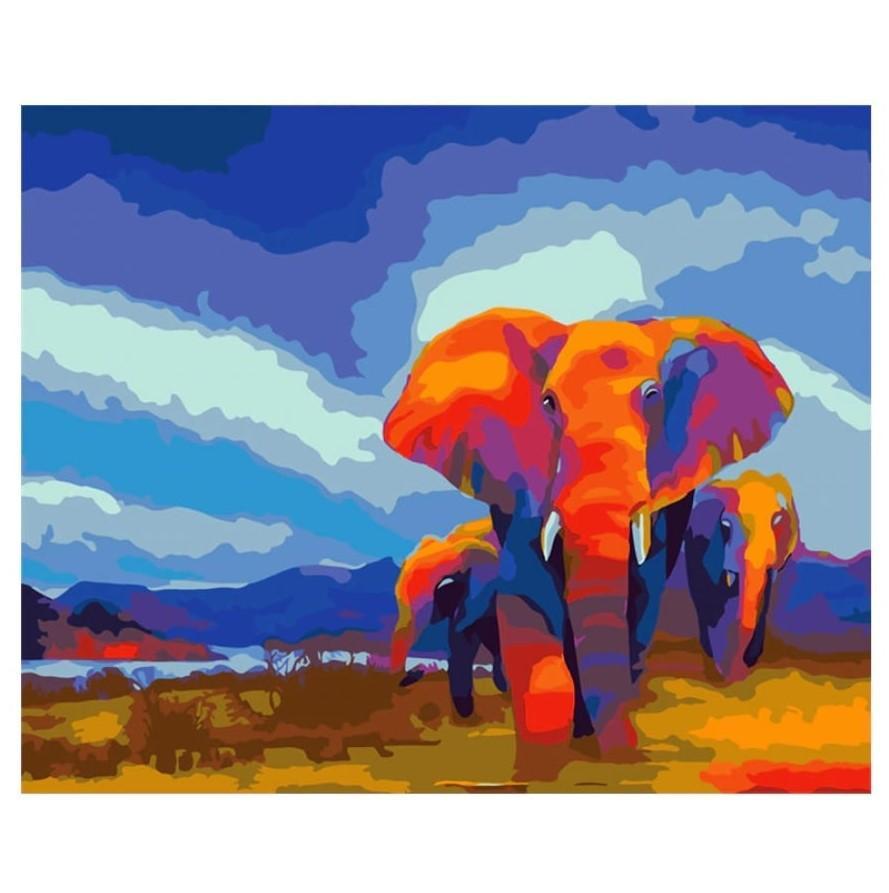 Elephants | Number Painting (NEW) - Science Factory Shop