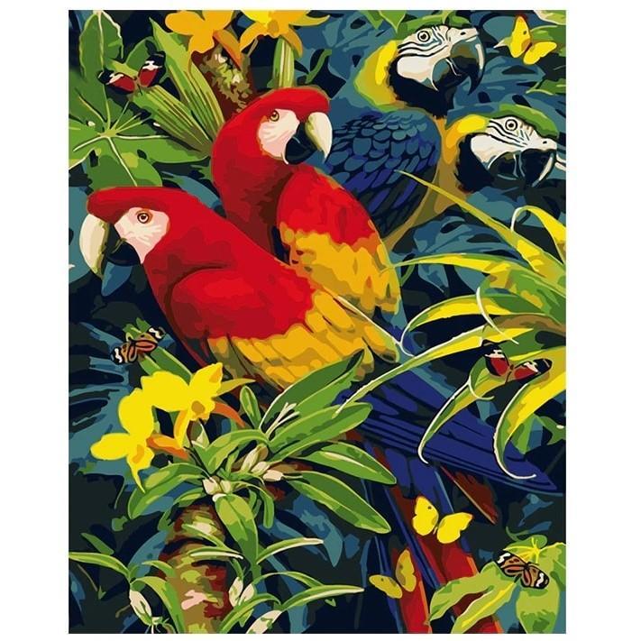 Parrots | Number Painting (NEW) - Science Factory Shop