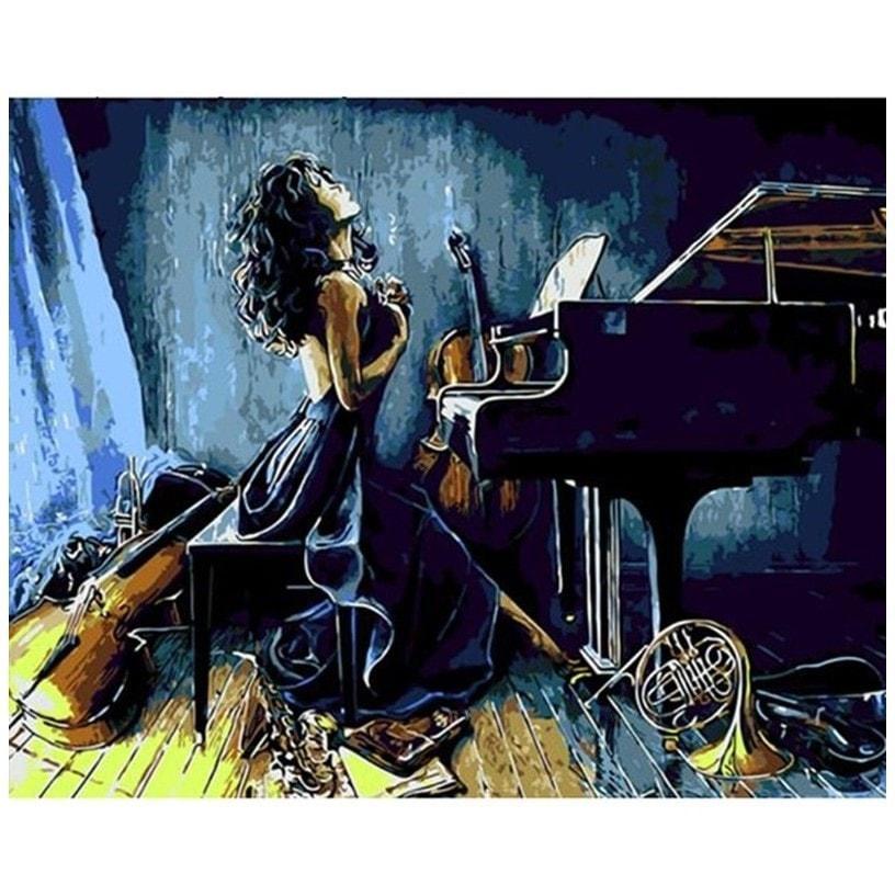 Piano Girl | Number Painting (NEW) - Science Factory Shop