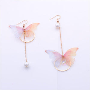 Butterfly Pearl Earrings (Light) - Science Factory Shop