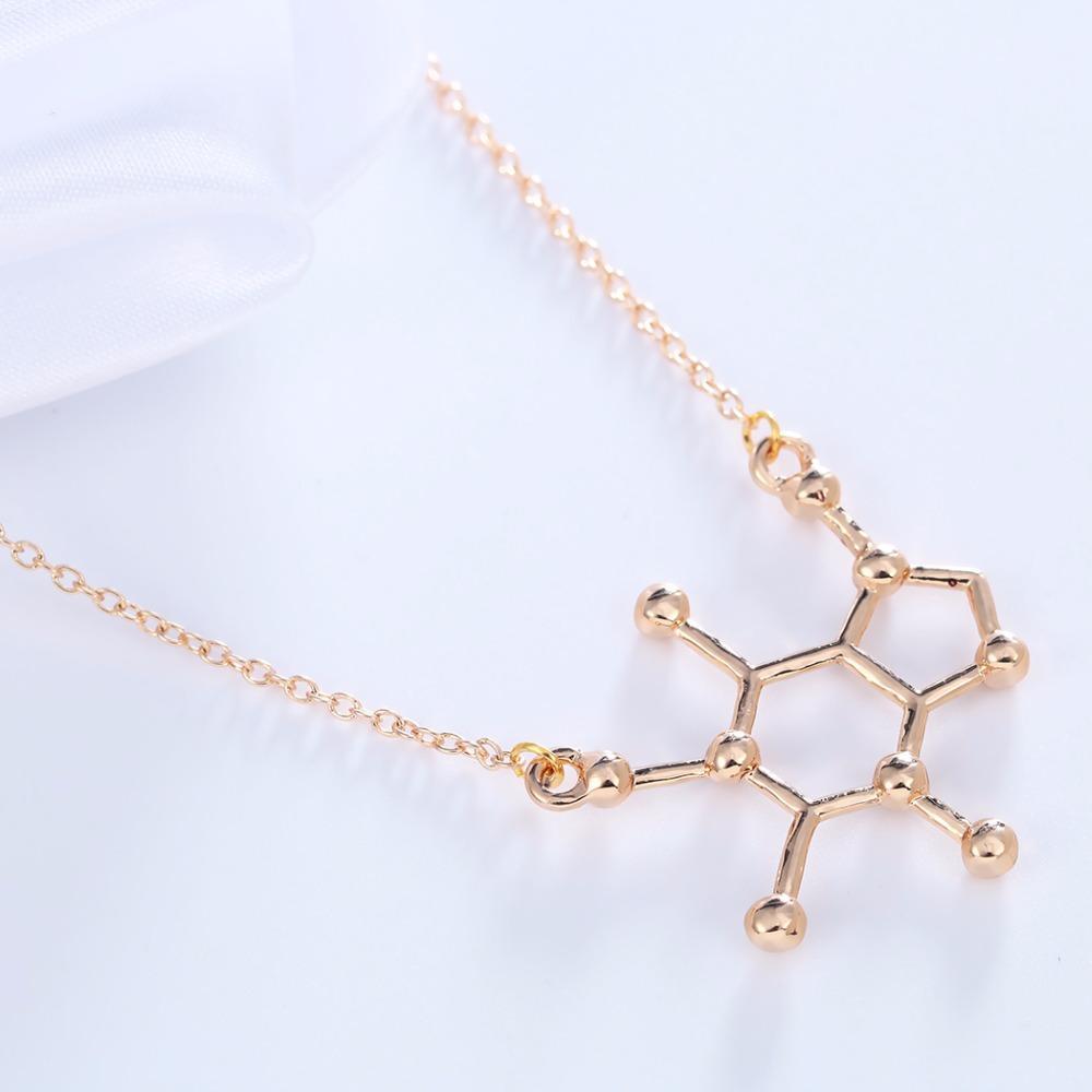 Caffeine Molecule Necklace - Science Factory Shop