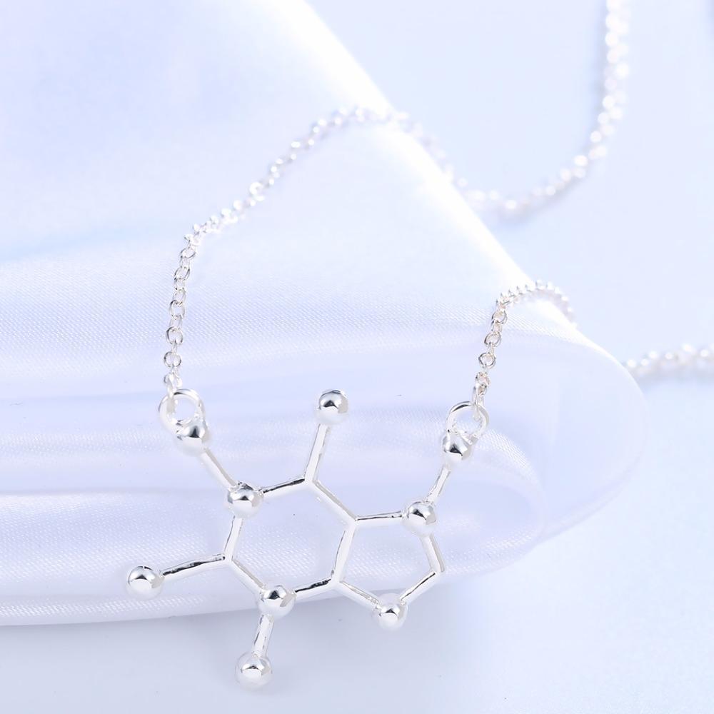 Caffeine Molecule Necklace - Science Factory Shop