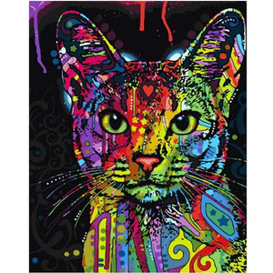 Color Splash Cat | Number Painting - Science Factory Shop