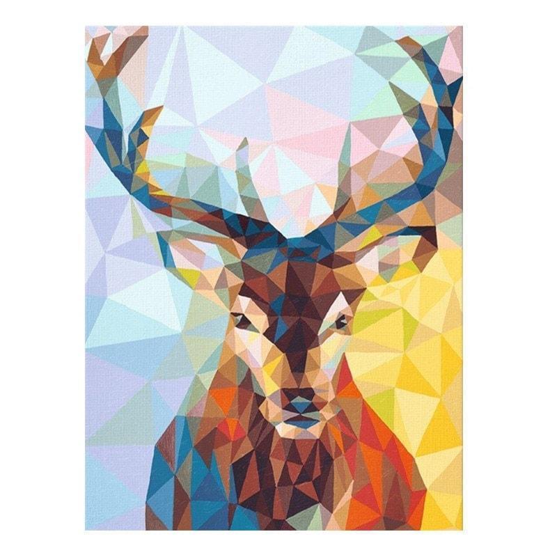 Mosaic Deer | Number Painting (NEW) - Science Factory Shop