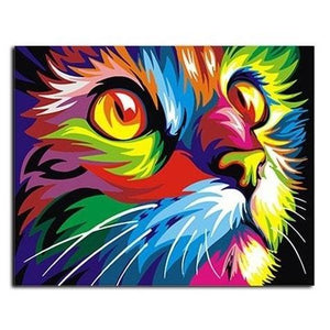 Rainbow Cat | Number Painting - Science Factory Shop