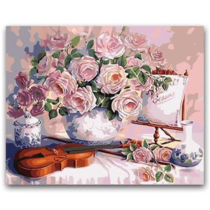 Still Life with Flowers | Number Painting (NEW) - Science Factory Shop