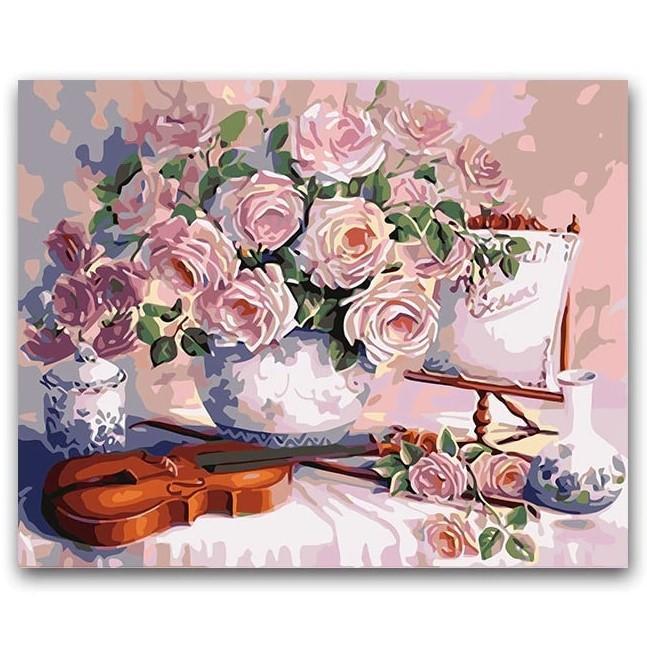 Still Life with Flowers | Number Painting (NEW) - Science Factory Shop