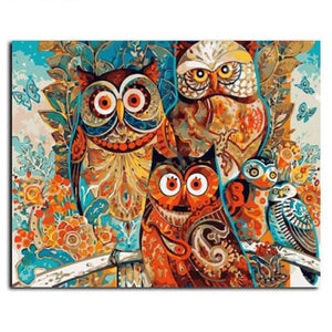 Owls | Number Painting - Science Factory Shop