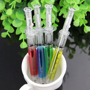 Syringe Ballpoint pens (4 pieces) - Science Factory Shop