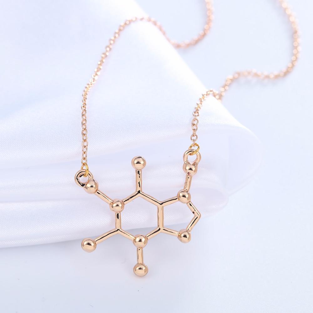 Caffeine Molecule Necklace - Science Factory Shop