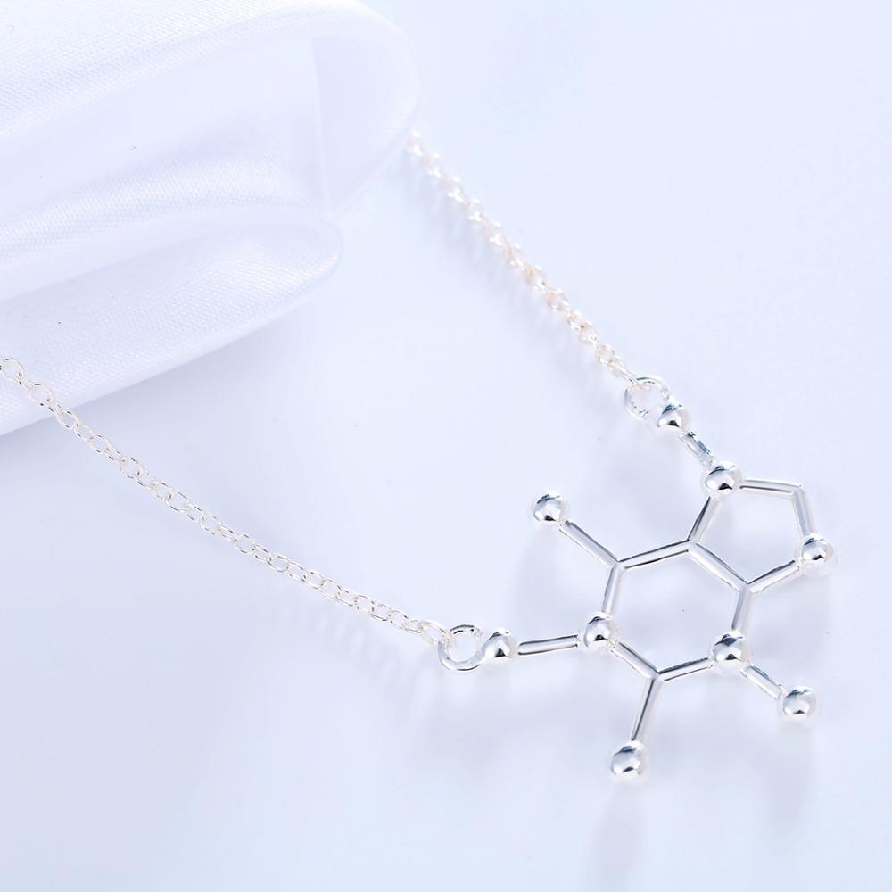 Caffeine Molecule Necklace - Science Factory Shop